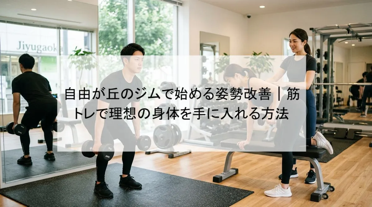 自由が丘のジムで始める姿勢改善|筋トレで理想の身体を手に入れる方法