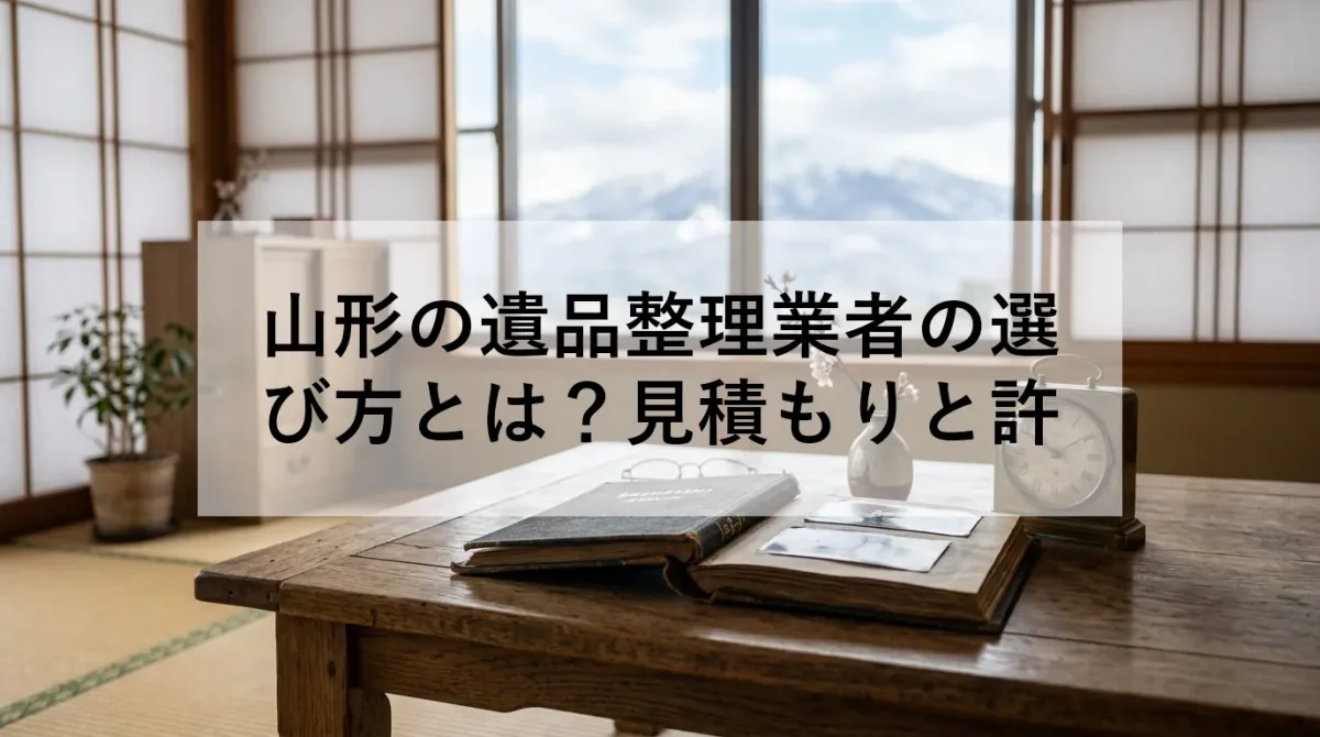 山形の遺品整理業者の選び方とは？見積もりと許可を丁寧に解説