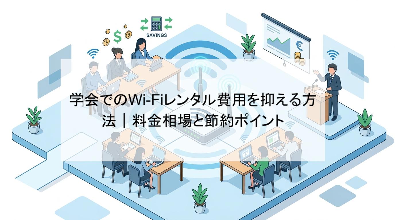 学会でのWi-Fiレンタル費用を抑える方法｜料金相場と節約ポイント